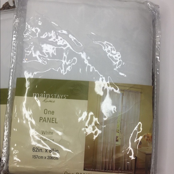 👛[Mainstays] Home White Theresa Panel (2) - Picture 2 of 9